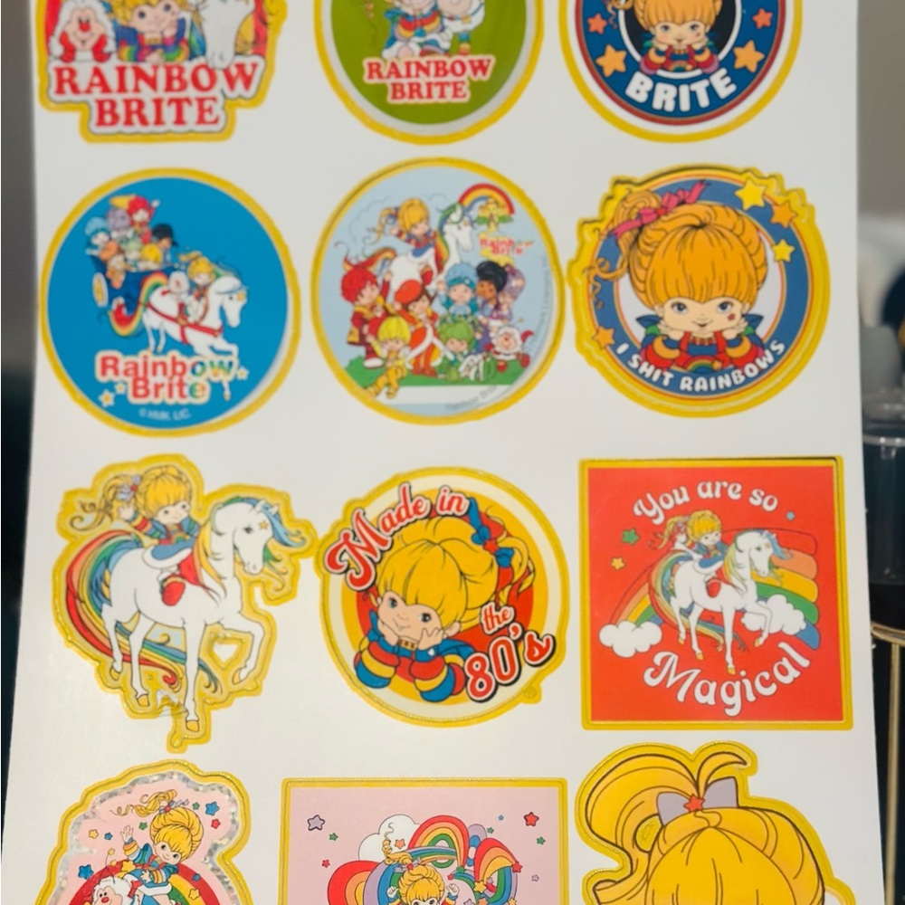 Rainbow Brite Sticker Sheet